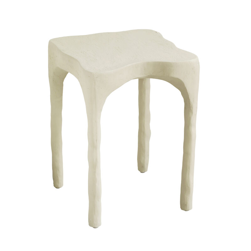 Skully Cream Textured Side Table image number 2