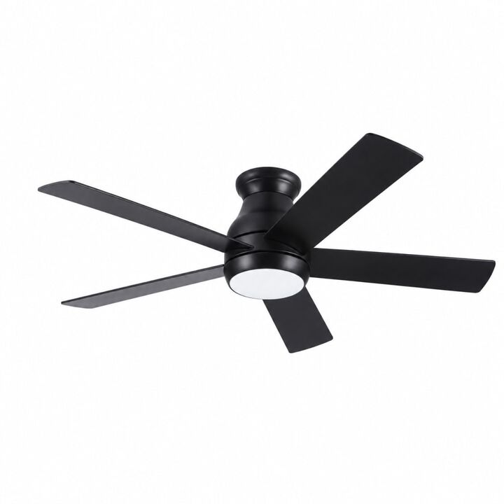 ELEMENT ACE Low Profile Ceiling Fan with Dimmable LED Light, Remote Control, Reversible Energy Efficient DC Motor
