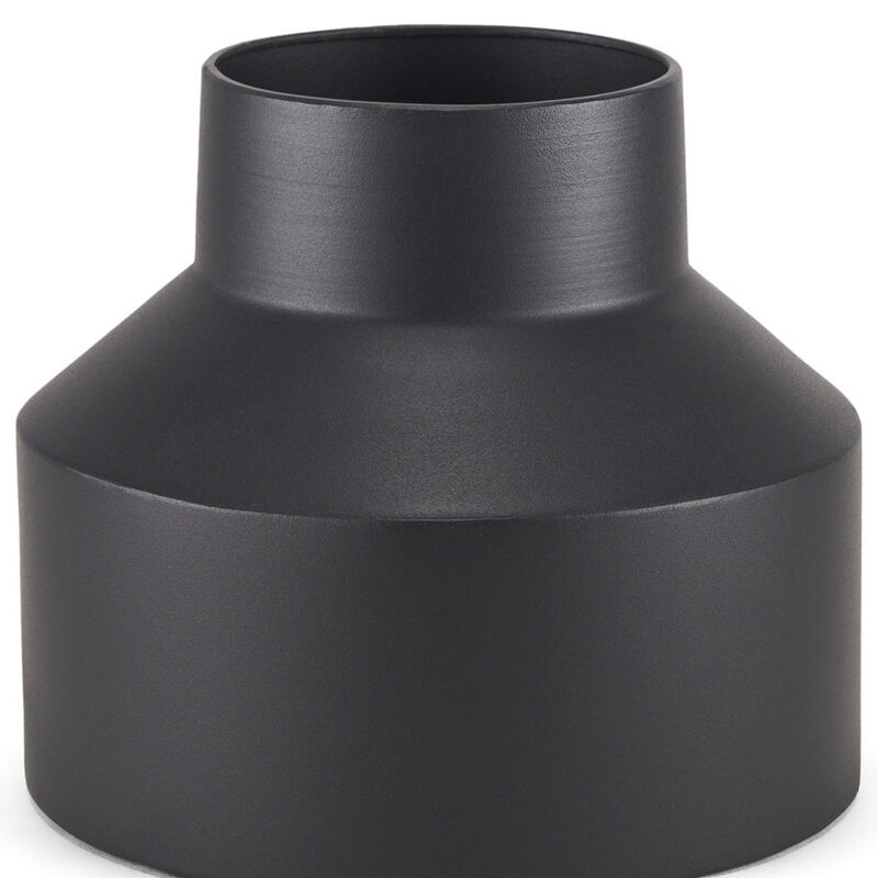 HomeRoots 8" Black Tulip Metal Table Vase image number 2