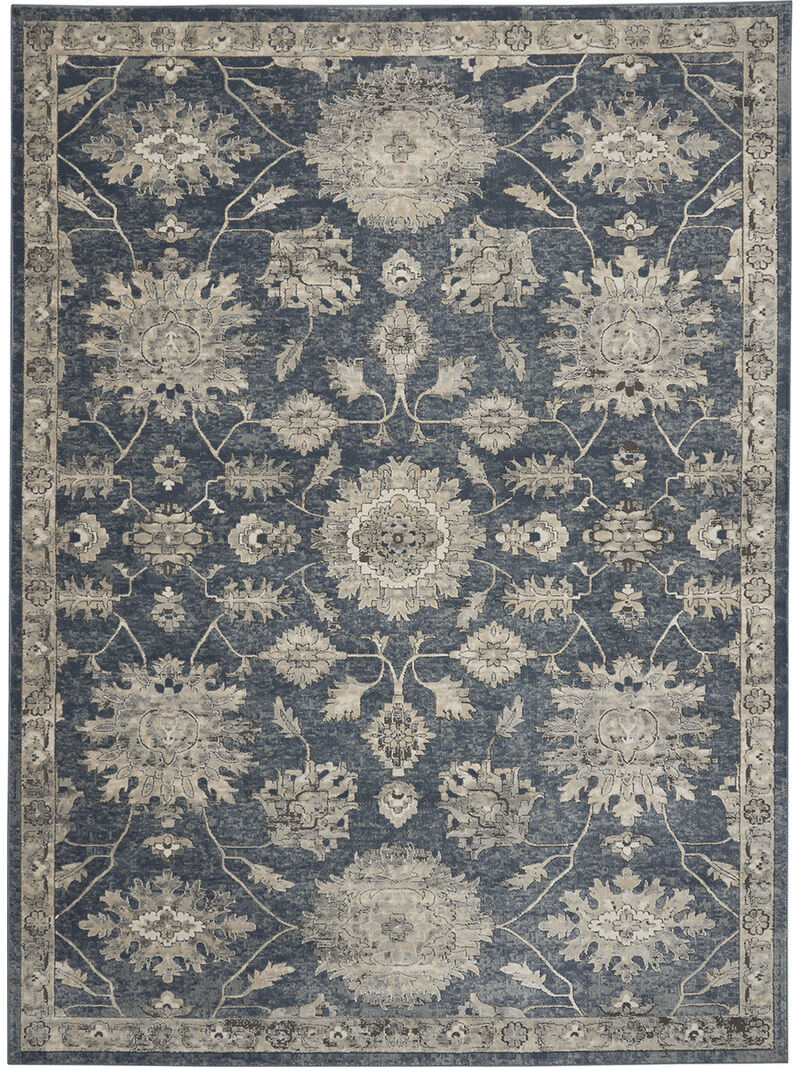 Quarry QUA06 Blue/Beige 8'10" x 11'10" Rug image number 0