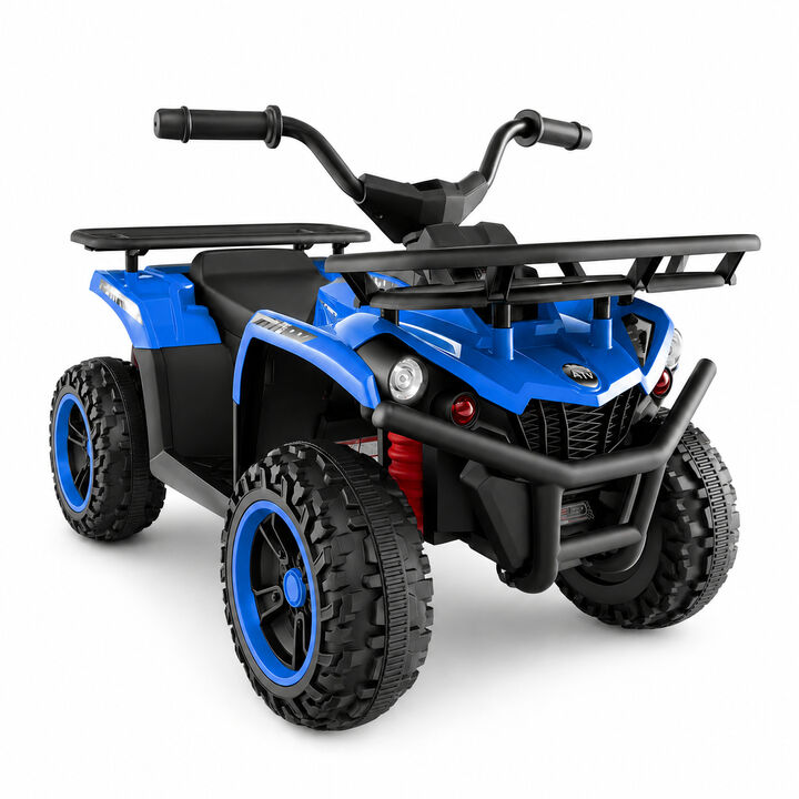 Kids Electric Ride On Quad with 24V Battery and LED Headlights for Outdoor Use