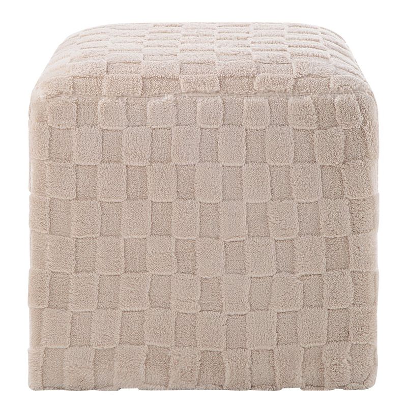 Renwil Jenkins Ottoman In Cream Color