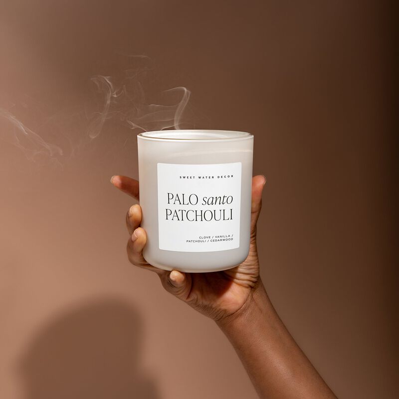 Sweet Water Decor Palo Santo Patchouli 15 oz Soy Candle image number 2