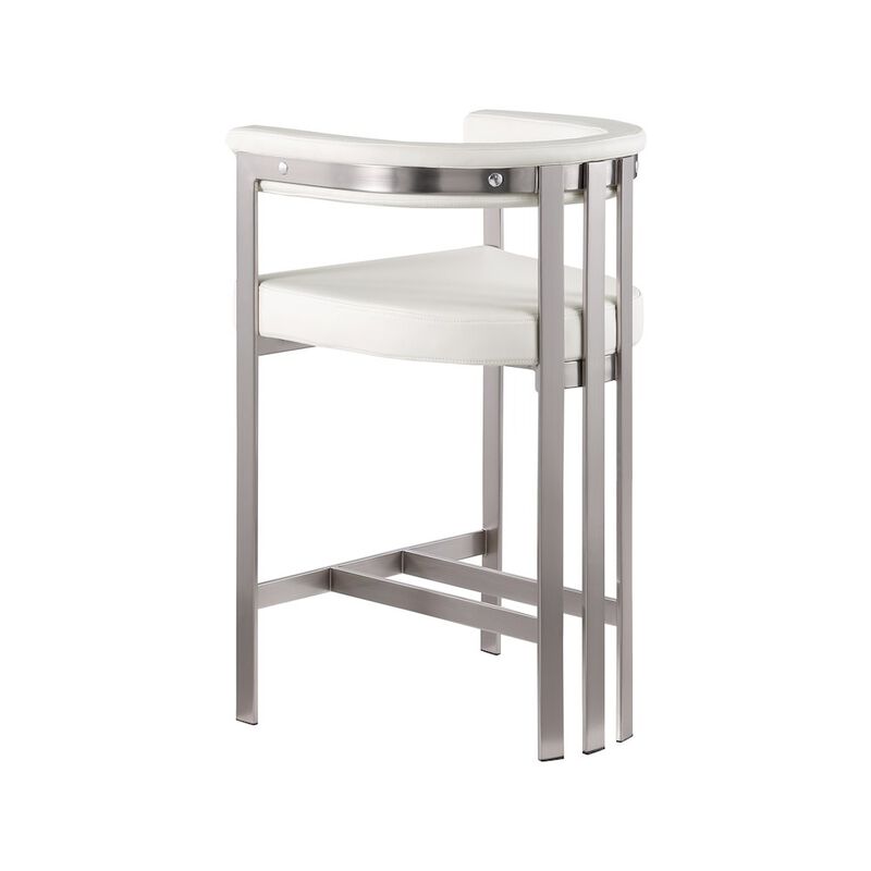 Meridian Furniture Marcello Velvet Counter Stool, Set of 2