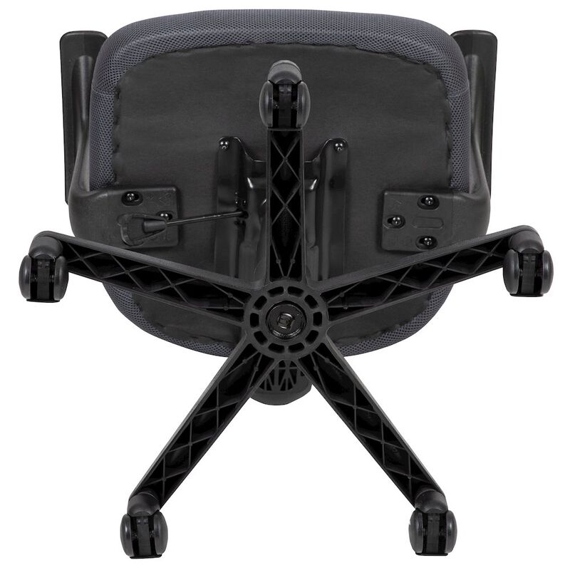 Flash Furniture Fundamentals Mid-Back Black Mesh Swivel Ergonomic Task Office Chair with Arms image number 8