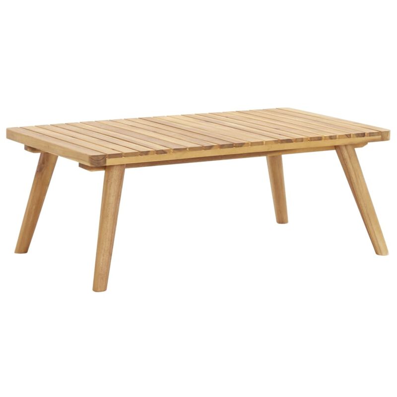 vidaXL Garden Coffee Table 35.4"x21.7"x13.8" Solid Acacia Wood
