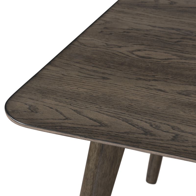 Roxy Counter Height Table, 60 Inch Rectangular Top, Walnut Brown Wood image number 4