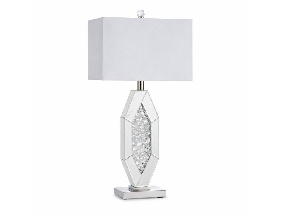 Dimmable Modern Home Decor Lamps Set Of 2 For Living Room Bedroom Bedside Silver