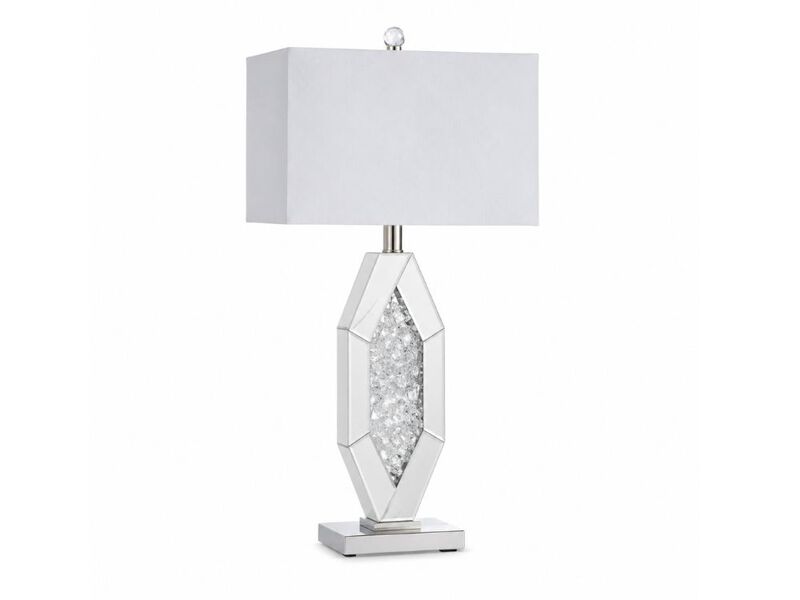 Dimmable Modern Home Decor Lamps Set Of 2 For Living Room Bedroom Bedside Silver image number 0
