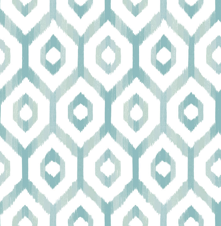 Lucia Teal Diamond Wallpaper