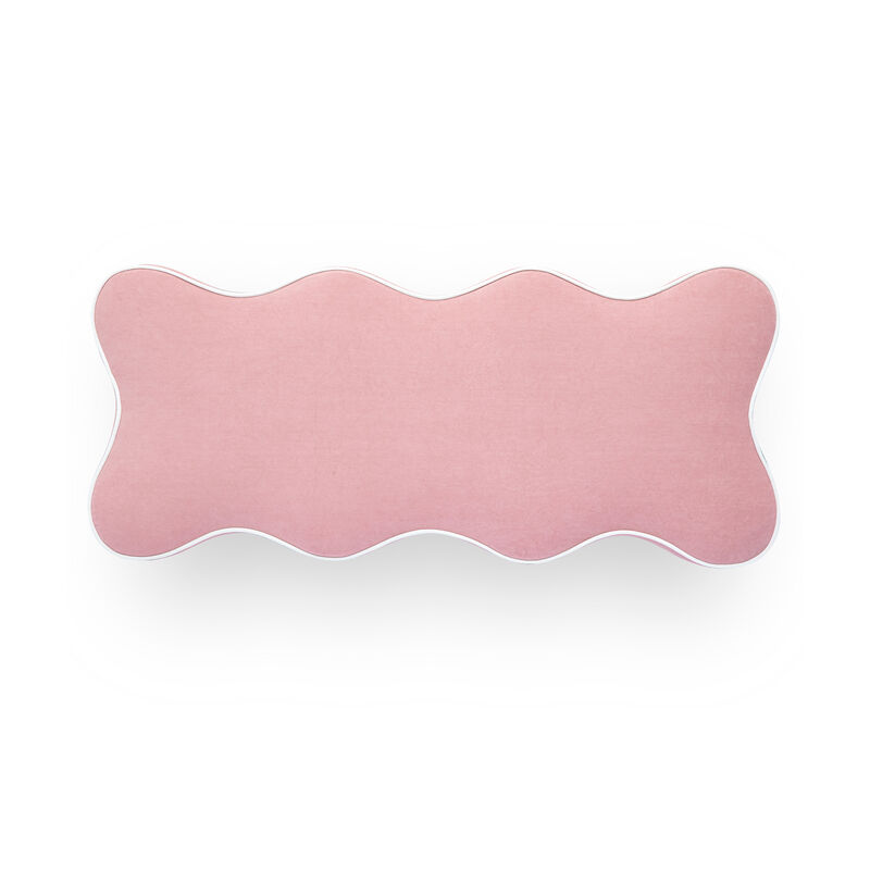 Thalia Pink Performance Velvet Storage Bench image number 2