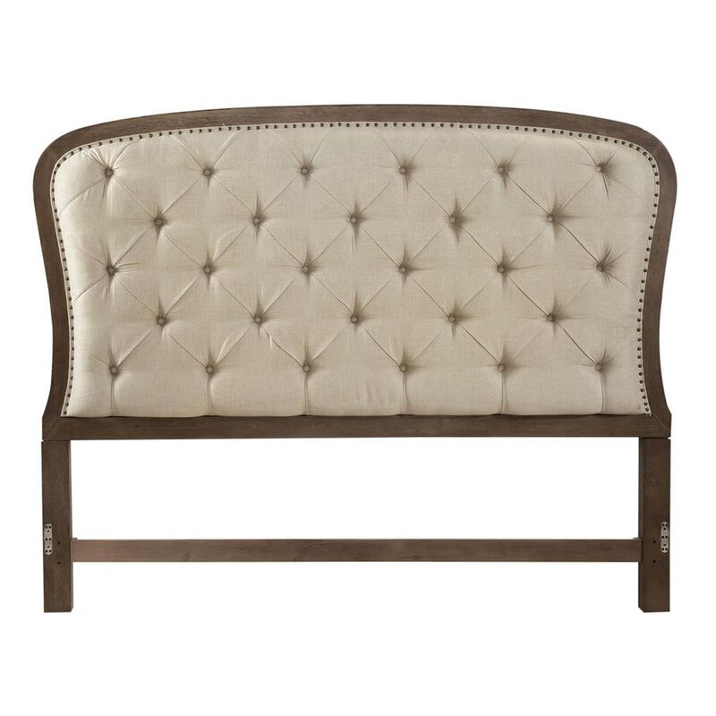 Liberty Furniture Americana Farmhouse Queen Shelter Bed in Dusty Taupe image number 1