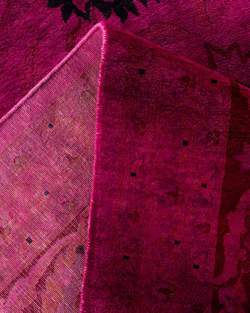Fine Vibrance, One-of-a-Kind Handmade Area Rug  - Purple, 14' 10" x 12' 1"
