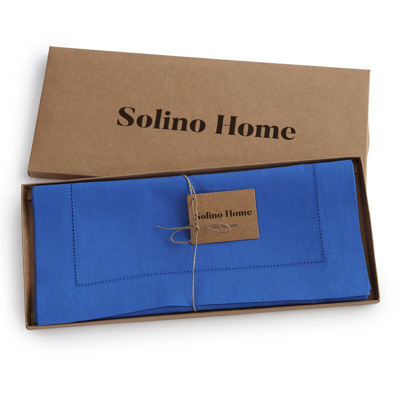 Solino Home Fete 100% Linen Tablecloth &ndash; Handcrafted, Machine Washable, Perfect for Holiday and Everyday Dining