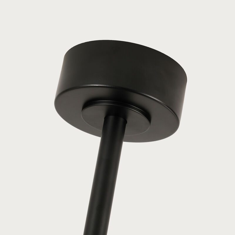 70" Modern Black Reversible Dimmable Large Ceiling Fan with Light and Remote image number 7