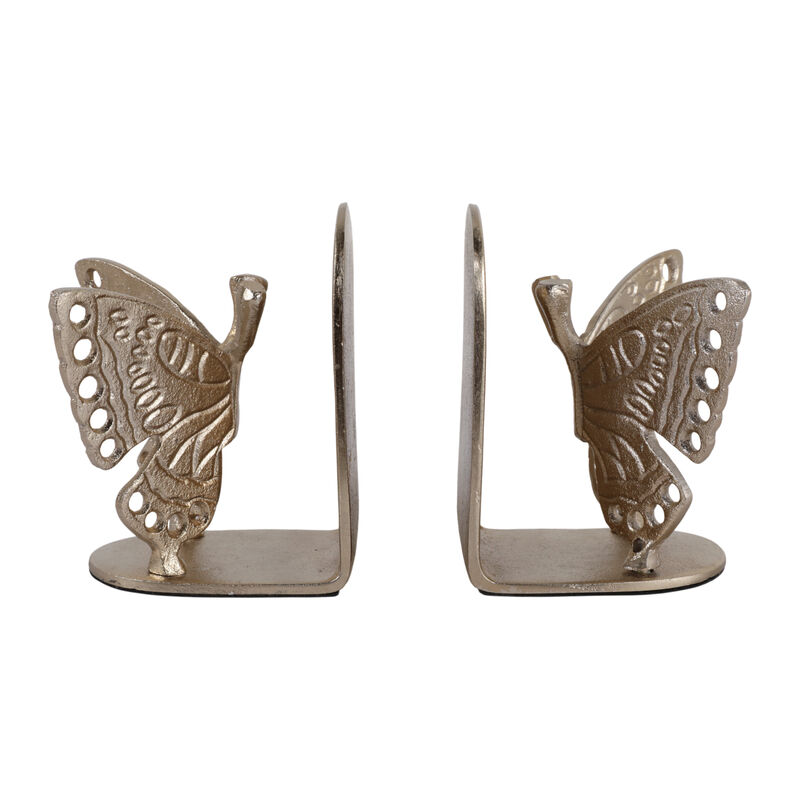 S/2 6" Butterfly Bookends image number 0
