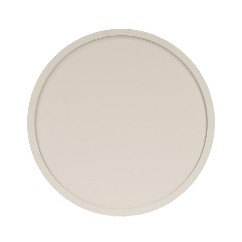 Butler Specialty Company Founders Griege Iron Pedestal Side Table, Gray and White