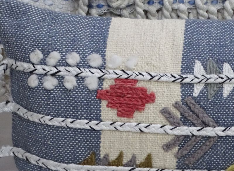 12" X 30" Embroidery Throw Pillow