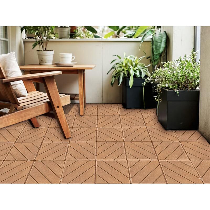 Streamdale Composite Deck Tiles (35pcs) for Patios, Decks & More