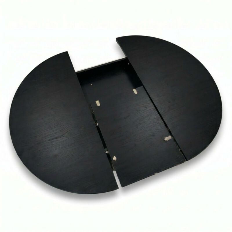 Kibwex H‑Shaped Base Extendable Round Dining Table image number 7