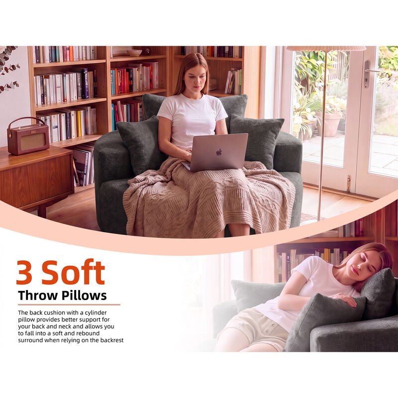 Tifble 360&deg; Rotating Sofa Chair image number 4