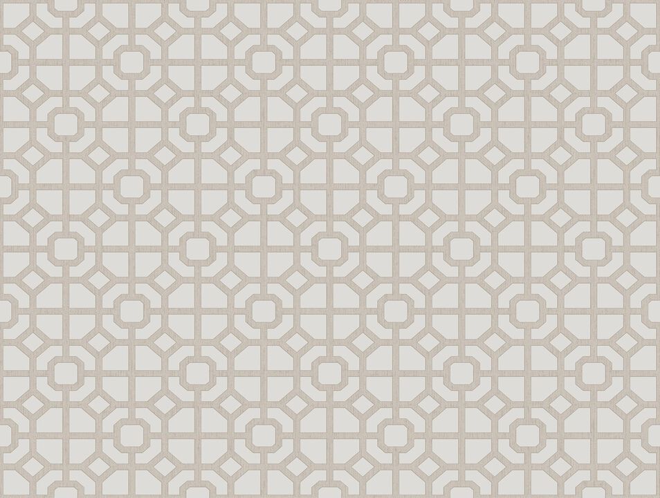Spring Blossom Lattice Beige Wallpaper 1908-3