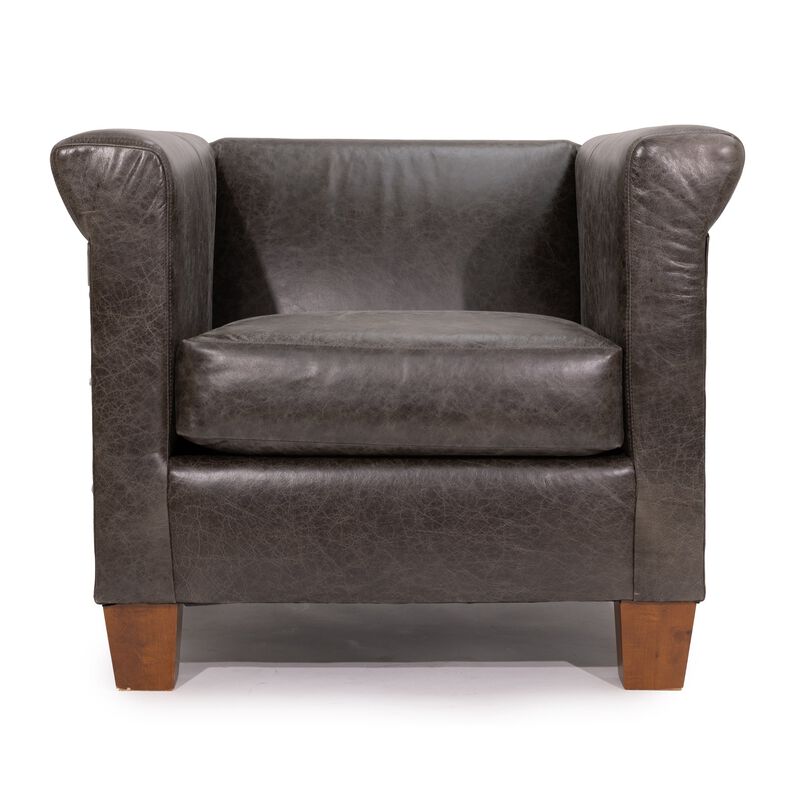 Brixton Arm Chair Coral Haze Top Grain Leather image number 1