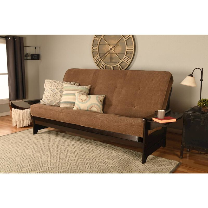 Phoenix Frame Queen-Espresso Finish-Marmont Mocha Mattress image number 4