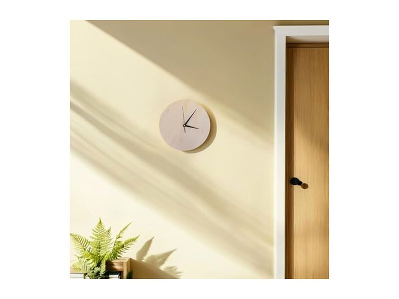 Wooden Unfinished DIY Craft Base Painting Wall Clock 84 Inch Wood Home Decor image number 2