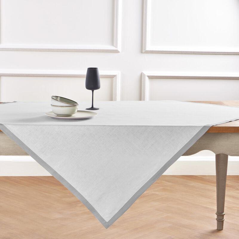 Solino Home 100% Pure Linen Table Throw - Classic