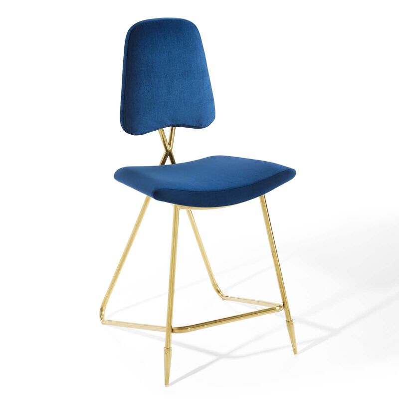 Ponder Performance Velvet Counter Stool image number 0