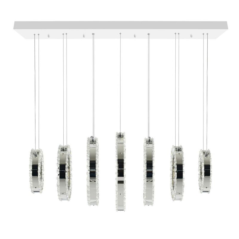 Celina LED Chandelier With Chrome Finish