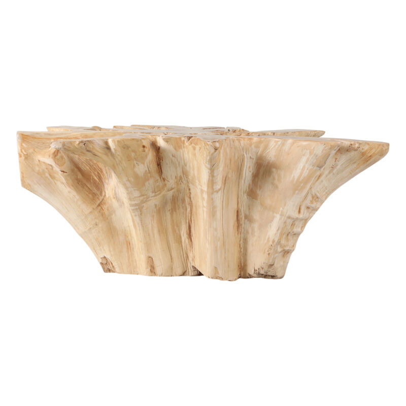 43" Teak Wood Coffee Table, Natural image number 4