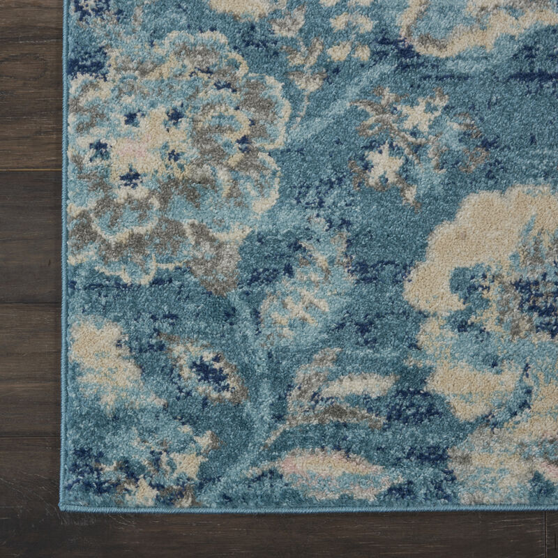 Tranquil TRA02 Turquoise 2' x 4' Rug image number 2