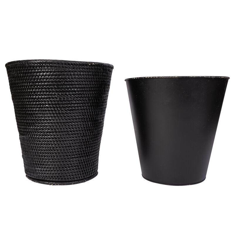 Saboga Home&trade; Round Tapered Waste Basket with Metal Liner image number 3
