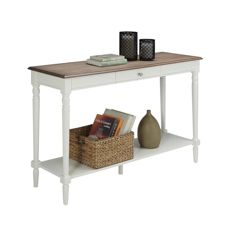 Convience Concept, Inc. French Country Console Table with Drawer and Shelf