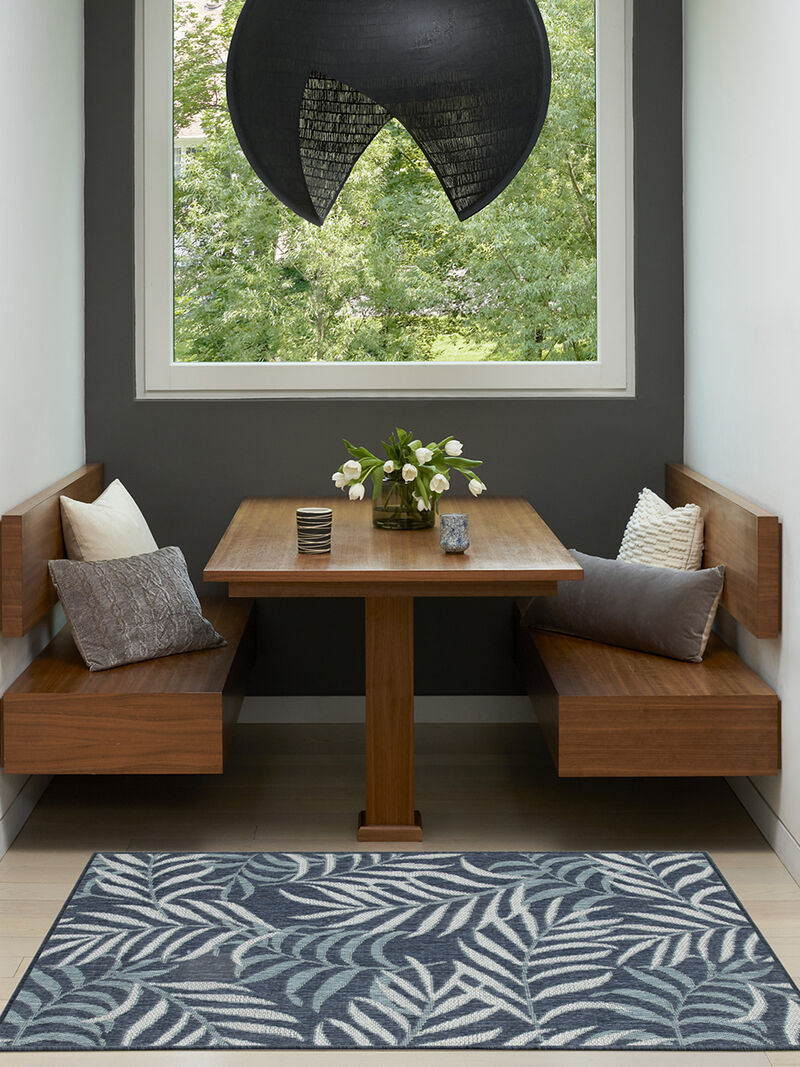 Garden Oasis GOA01 Navy 3' x 5' Rug