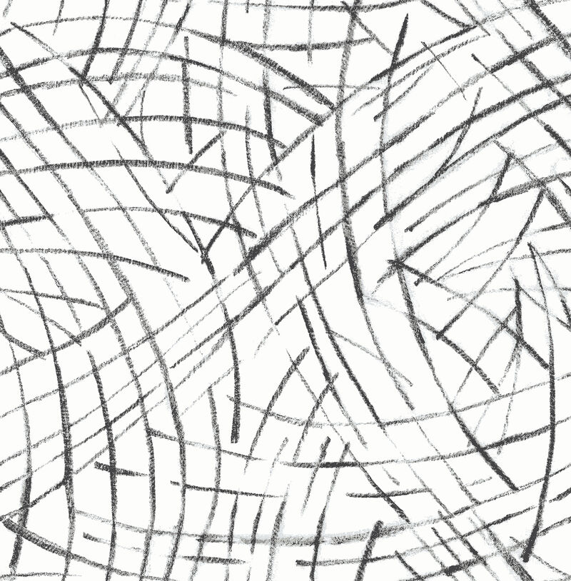 Willy Nilly Black Brushstrokes Wallpaper image number 0