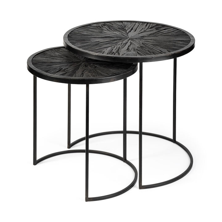 Modern Round End Tables &ndash; 2-Piece Living Room Furniture Set