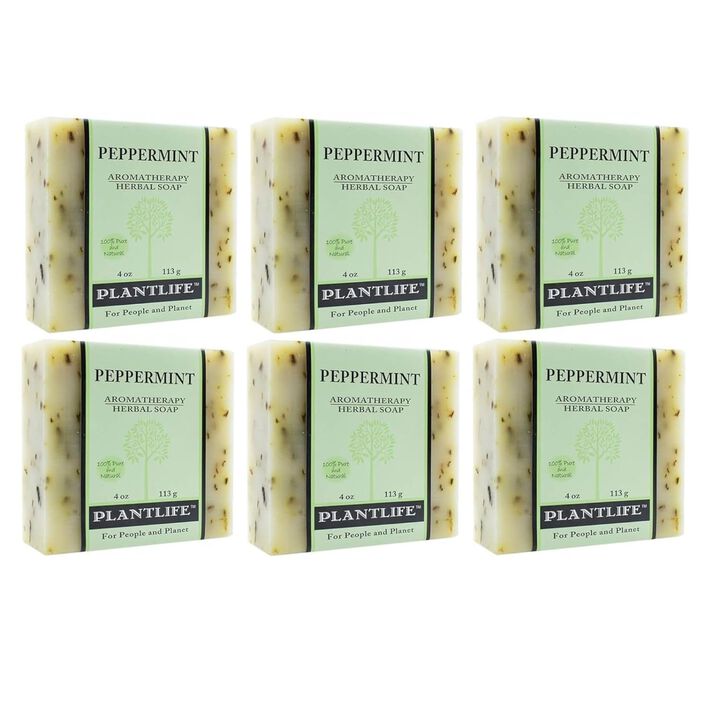 Plantlife Bar Soap - Peppermint 6 Pack