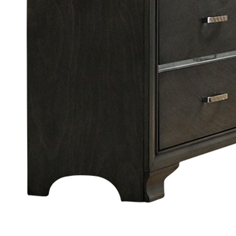 Oceana Wood Dresser with 7 Drawers and Mirror image number 2
