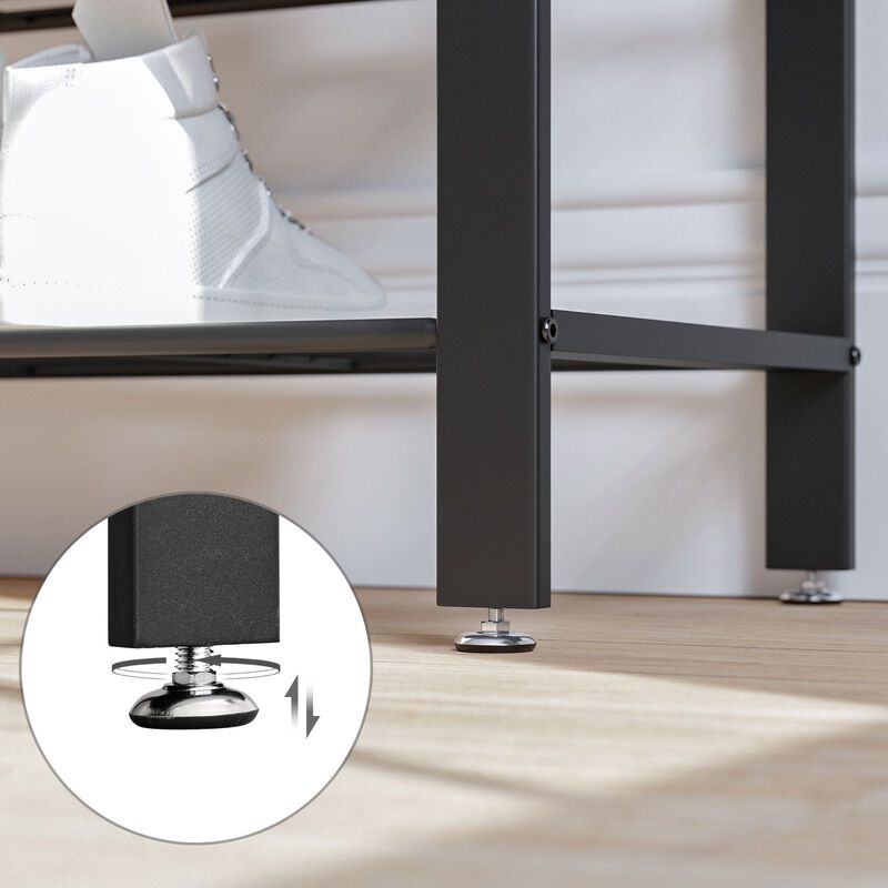 Coat Rack with Shoe Bench for Entryway Storage and Organization