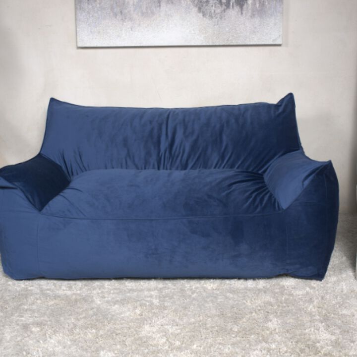 GOODSILO Velveteen Oversized Bean Bag Chair with Armrests Cozy Comfort Modern Design