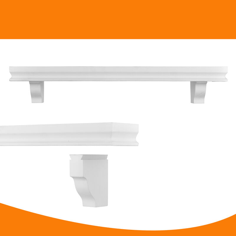 24 in Floating Display Ledge Shelves (Set of 2)