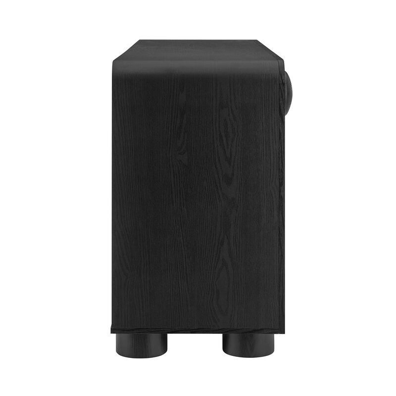 Modway Sonnet Retro Curved Sideboard in Black &ndash; 57 Inch Modern Buffet Cabinet with Circle Knobs &ndash; Credenza Cabinet with 3 Drawers &ndash; TV Stand Media Cabinet for Living Room, Home Office, Lounge Area image number 6