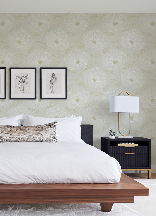 Mythic Dove Floral Wallpaper