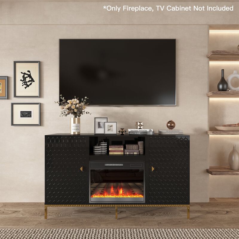 23 in. Direct Vent Electric Fireplace Insert with Remote Control
