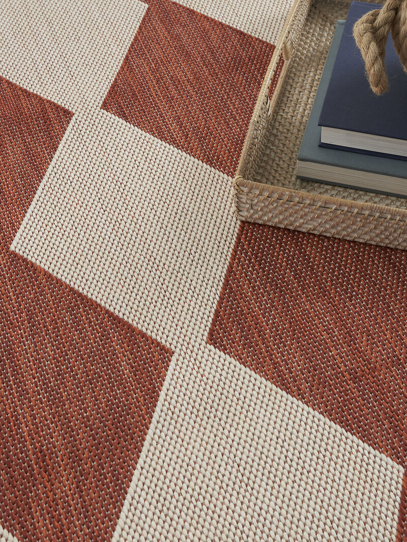 Positano POS04 Terracotta 4' x 6' Rug