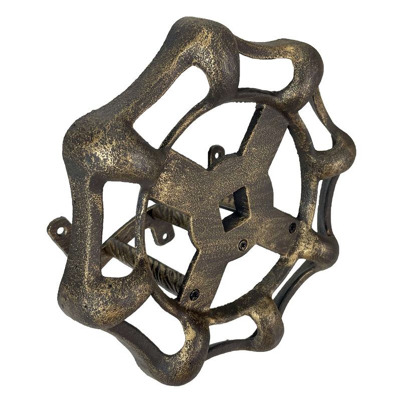 Vintage Faucet Spigot Hose Holder - Cast Iron with Bronze Finish - Holds 75 Feet image number 0