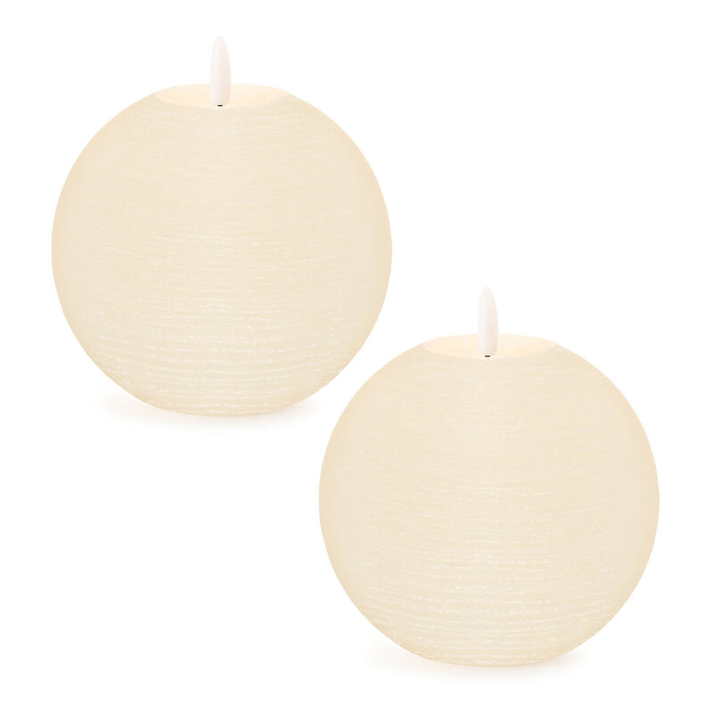 HomeRoots Set of Two Unscented Candle Flameless Designer Candles image number 0